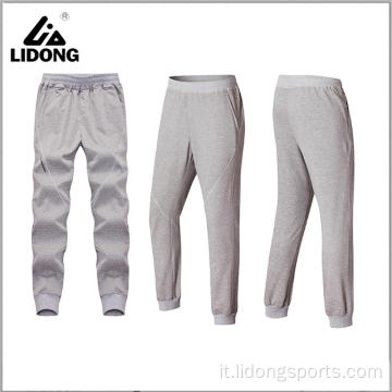 Pantaloni da pista personalizzati all&#39;ingrosso pantaloni da jogger da uomo in bianco